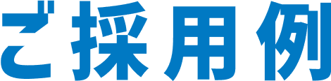ご採用例